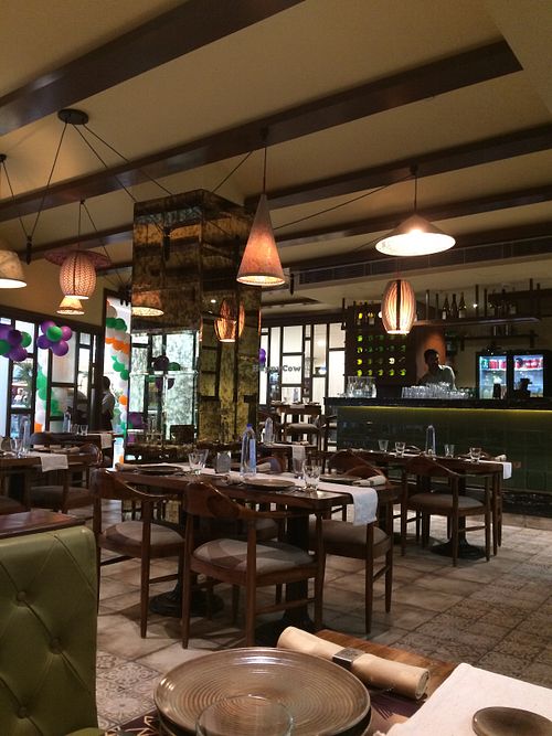 Inside  at Purple Greene in New Delhi