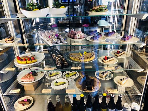 Desert selection- all raw and gf! at Open New Doors in Mjolby