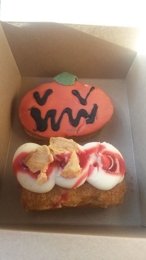 Toffee apple mini loaf and Halloween gingerbread  at Hive Coffee Company in Jarrow