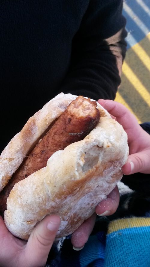 Sausage sarnie  at Hive Coffee Company in Jarrow