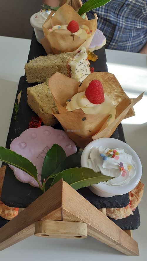 Mother's Day - vegan afternoon tea (treats) at Hive Coffee Company in Jarrow