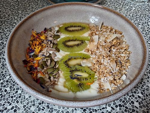 Granola bowl at Hive Coffee Company in Jarrow