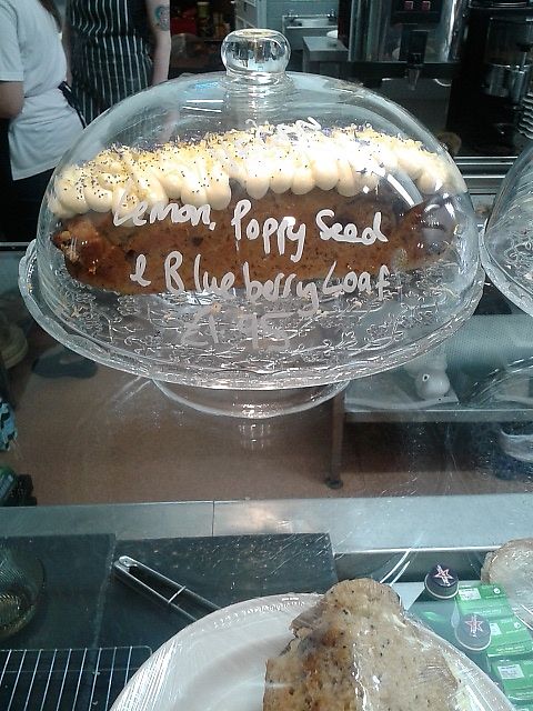 Lemon, poppy seed and blueberry loaf  at Hive Coffee Company in Jarrow
