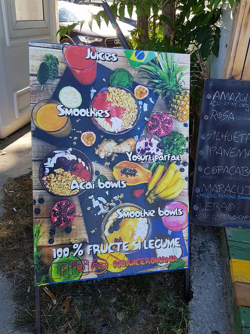 Options - totally vegan friendly at Rio Juice in Constanta