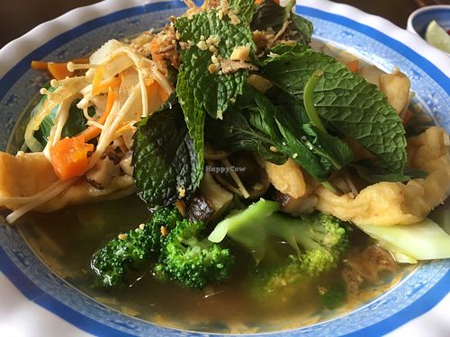 Vegan pho  at Hanh Phuc - Vegetarian Restaurant in Surry Hills