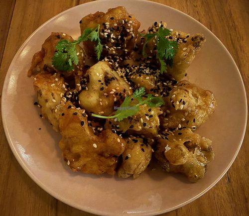 Fried caulifower at KAIME in Medellin