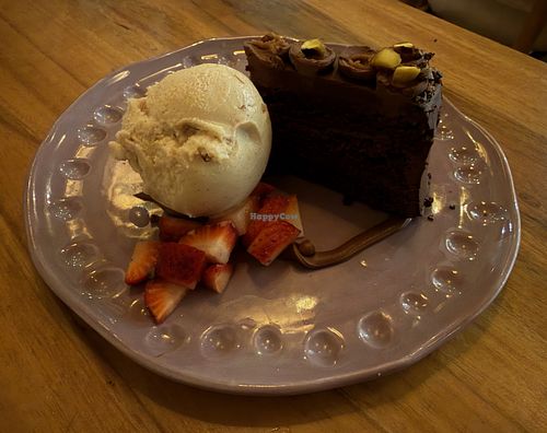 Chocolate cake at KAIME in Medellin