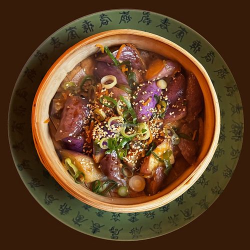 Steamed egg plant at Boa-Bao in Lisbon