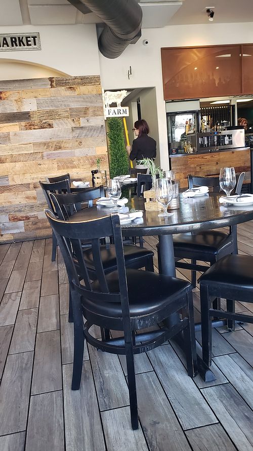 friendly setting. Lots of tables. at Farm Provisions in Prescott