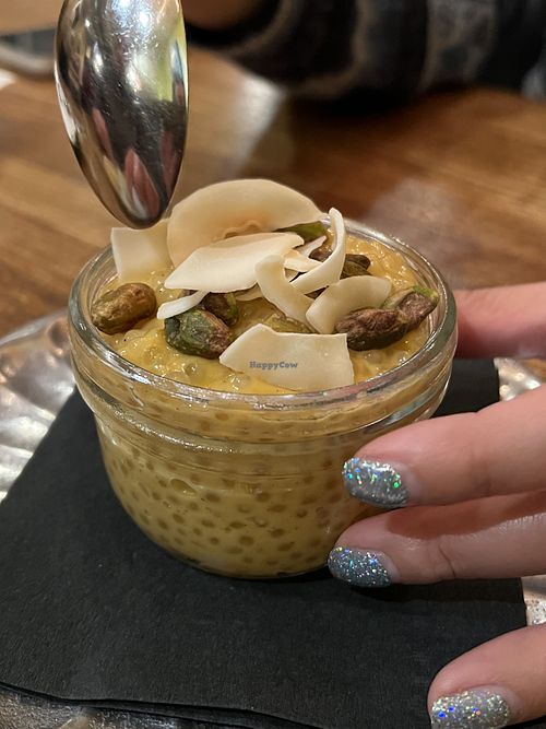 Pumpkin pudding  at Green Elephant Vegetarian Bistro in Portland