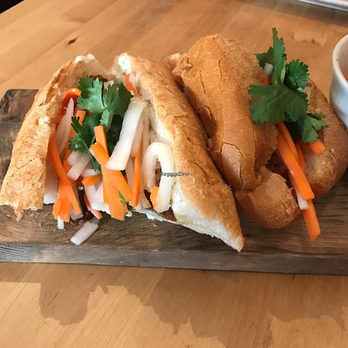 bahn mi sandwich special  at Green Elephant Vegetarian Bistro in Portland