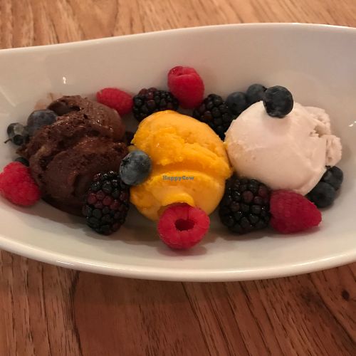 sorbet at Green Elephant Vegetarian Bistro in Portland