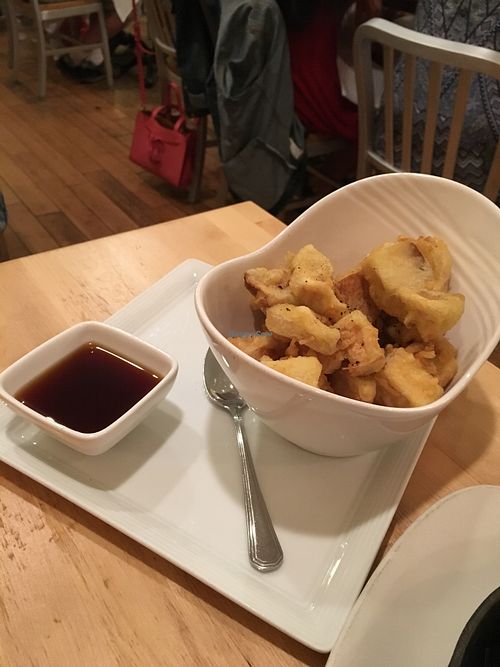 Tempura mushrooms at Green Elephant Vegetarian Bistro in Portland