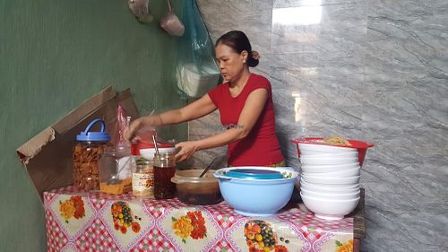 At work at Quan Chay Hoa in Hoi An