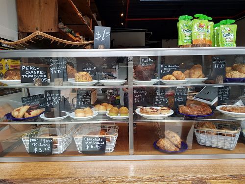 Clearly marked vegan options at Bookery in Brooklyn