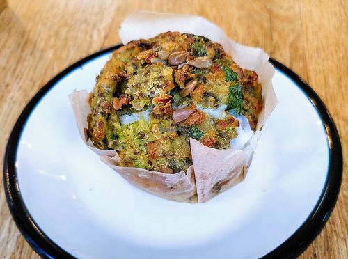 Green Muffin (savory) at Wild & The Moon - Amelot in Paris