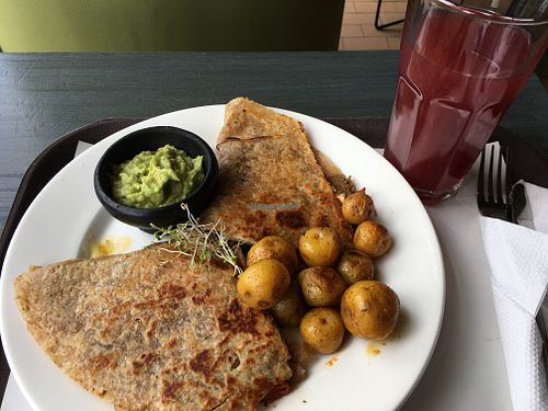 Quesadilla de Garbanzo vegano  at Lenteja Express in Bogota