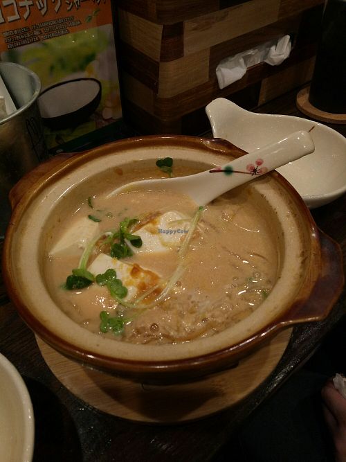 Vegan nabe curry at Sushi Roll Double Quotation IKI in Osaka