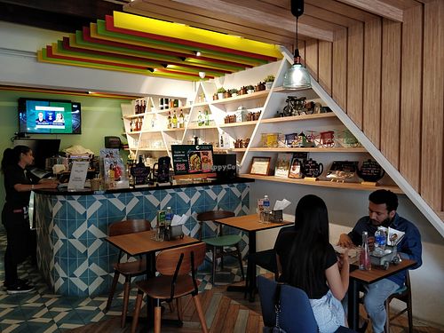 Restaurant interior at Desi Firangi in Central Singapore