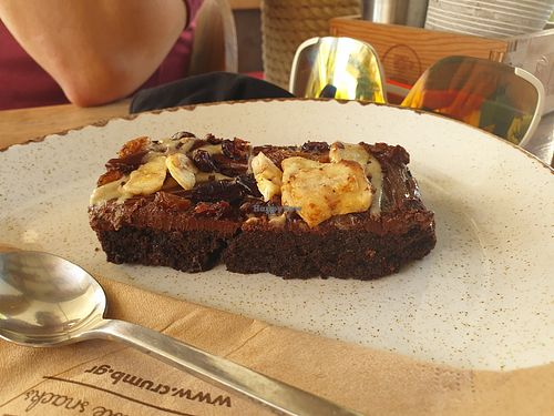 Hazelnut brownie. Maybe it had potential but was overbaked and rock hard at Crumb in Crete