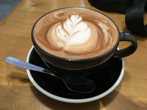 Moca with oath milk at Casa das Tres in Ericeira