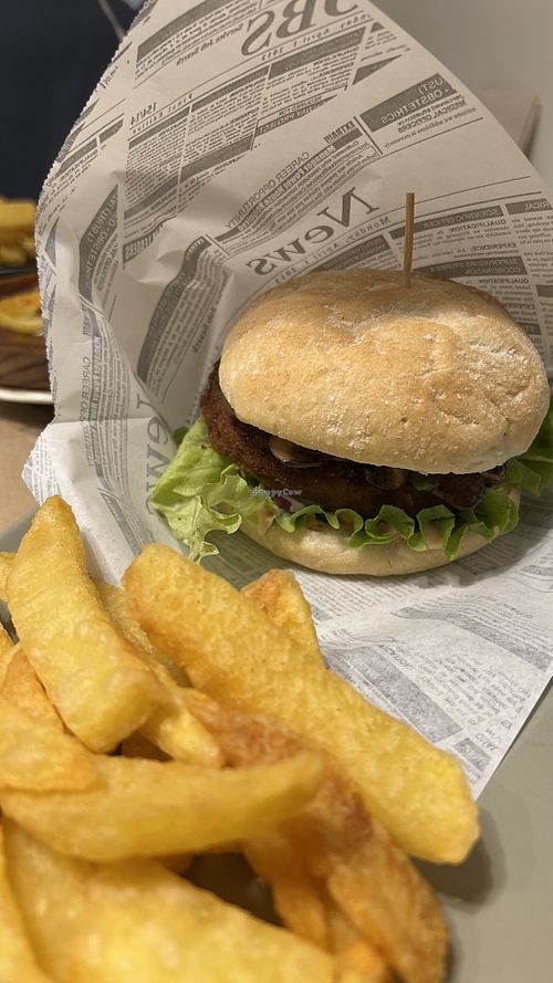 Burger  at TxuKrut Bar in Bilbao