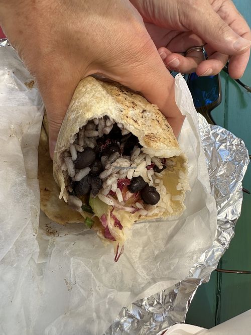 Vegan burrito  at Joey's Joint in Eastham