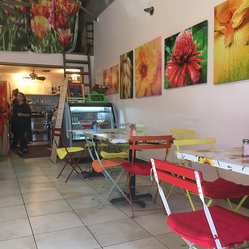 Beautiful space, take-away case  at Edible Alchemy in Santa Fe