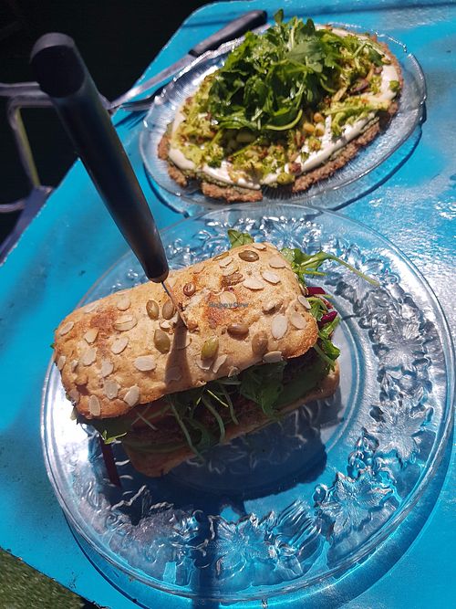 Vegan burger & Pizza  at Jarra Infusion in Pinjarra