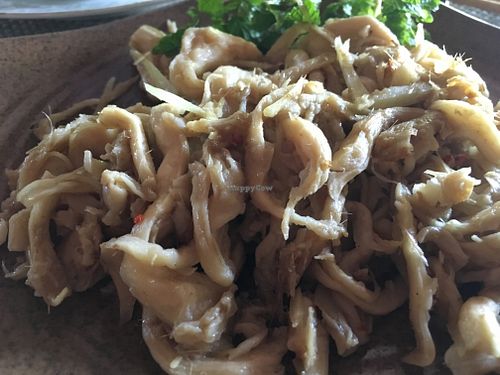 Shredded Oyster Mushrooms w/ lemongrass & Ginger at Minh Hien 3 in Hoi An