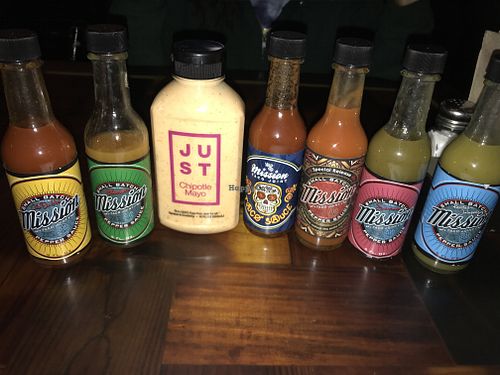 Their sauces plus the Just Mayo that I brought with me.  at Session Taco - Delmar Loop in St Louis