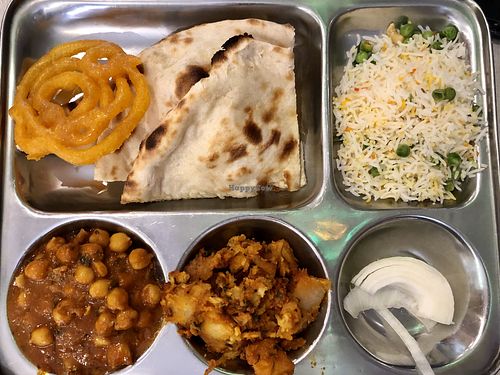 The basic two curry option at Mithaiwala in Hamilton