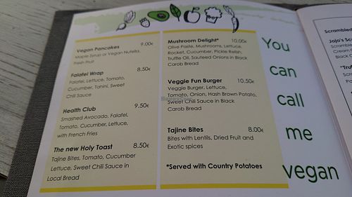 Menu at En Plo in Karpathos