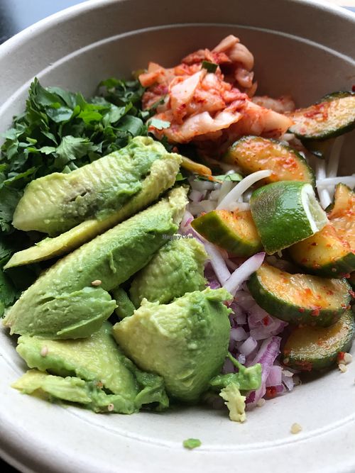 Southeast veg bowl at BAB Korean Fusion in Washington