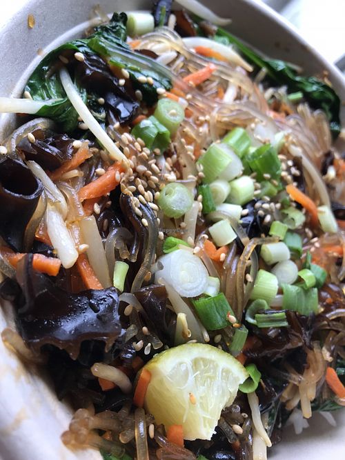 Japchae noodles at BAB Korean Fusion in Washington