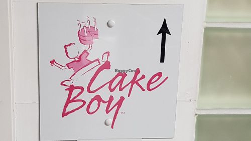 Sign at Cake Boy in South West London