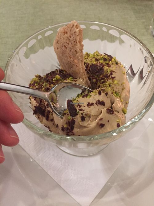 Coffee mousse. OMG, heaven. at La Pepiniere in Florence