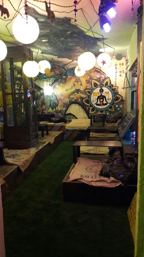 Veganga seating area at Veganga in Moscow