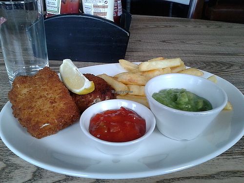 Vegan fish 'n' chips at The Fountain Inn in South Shields