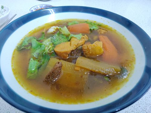 Thai style noodle soup at Zhēn Jiā SùShí 珍佳素食 in Toucheng