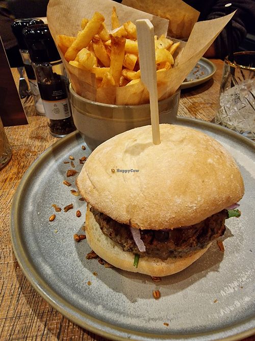 Mushroom burger, not tasty at Ellis Gourmet Burger in Leuven
