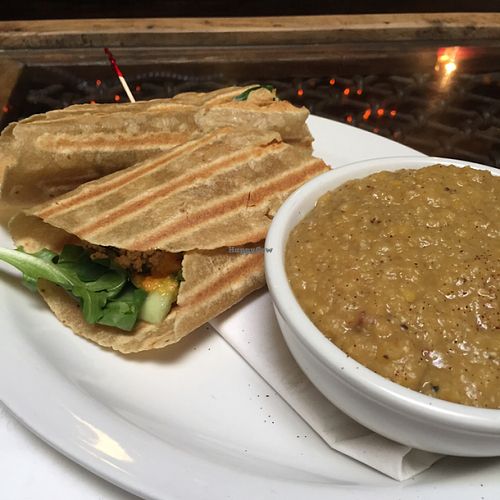 wrap and dahl  at Twisted Branch Tea Bazaar in Charlottesville