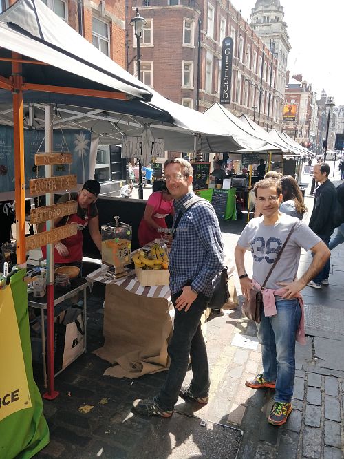 Hungry vegans at Soho Vegan Market in London