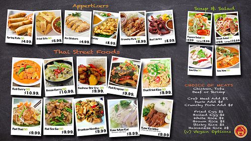 Most of menu has vegan options.  at Kang Thai in Las Vegas