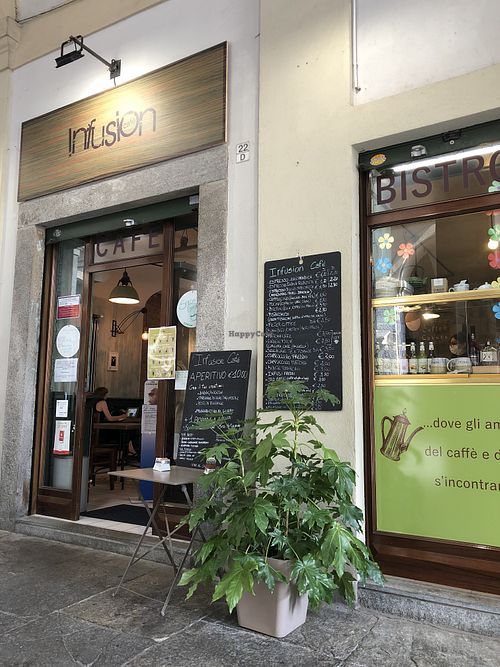 Outside  at Infusion Café in Turin