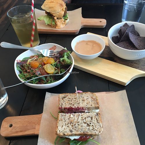 WhiskyBurger, Chips with Queso, BLT, Salad at Fogwood + Fig in Port Jervis