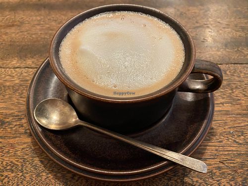 Soy coffee at Hobodo Cafe in Kyoto