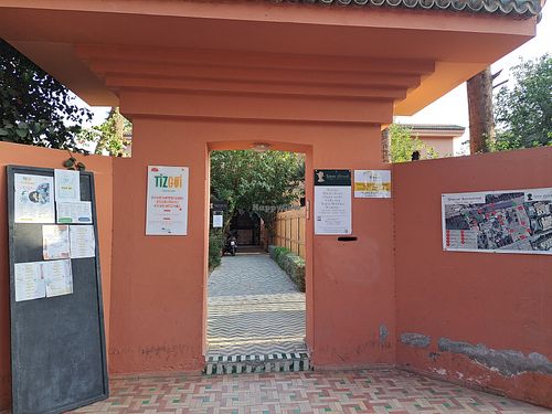 Entrance at Terre d'Eveil in Marrakech