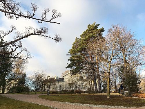 Cafe is located in an old villa, Bokvillan. at Bokvillan in Helsinki