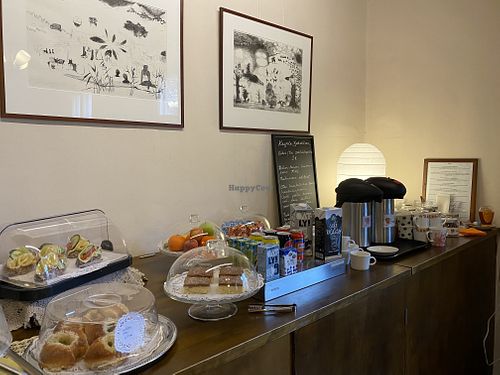 Cheap coffee + ikaffe oat milk. Sometimes vegan bakeries, but not very often   at Bokvillan in Helsinki